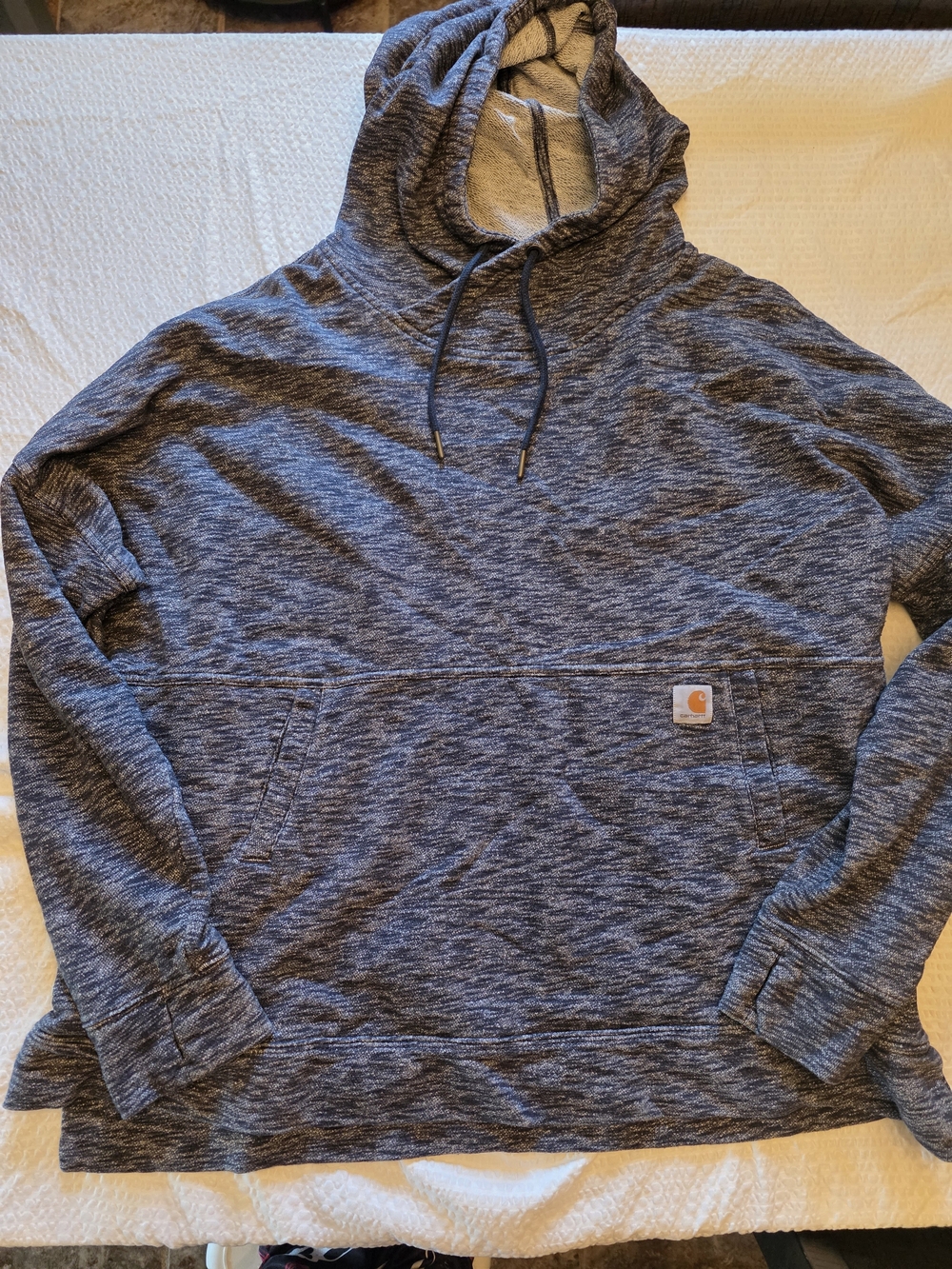 Carhartt Heather Navy Blue Pullover Hoodie